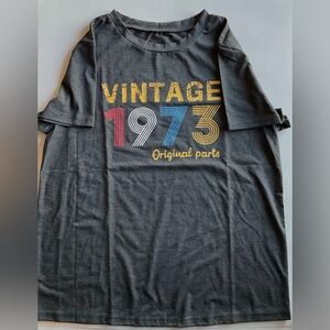 Charcoal Gray Polyester Blend Top